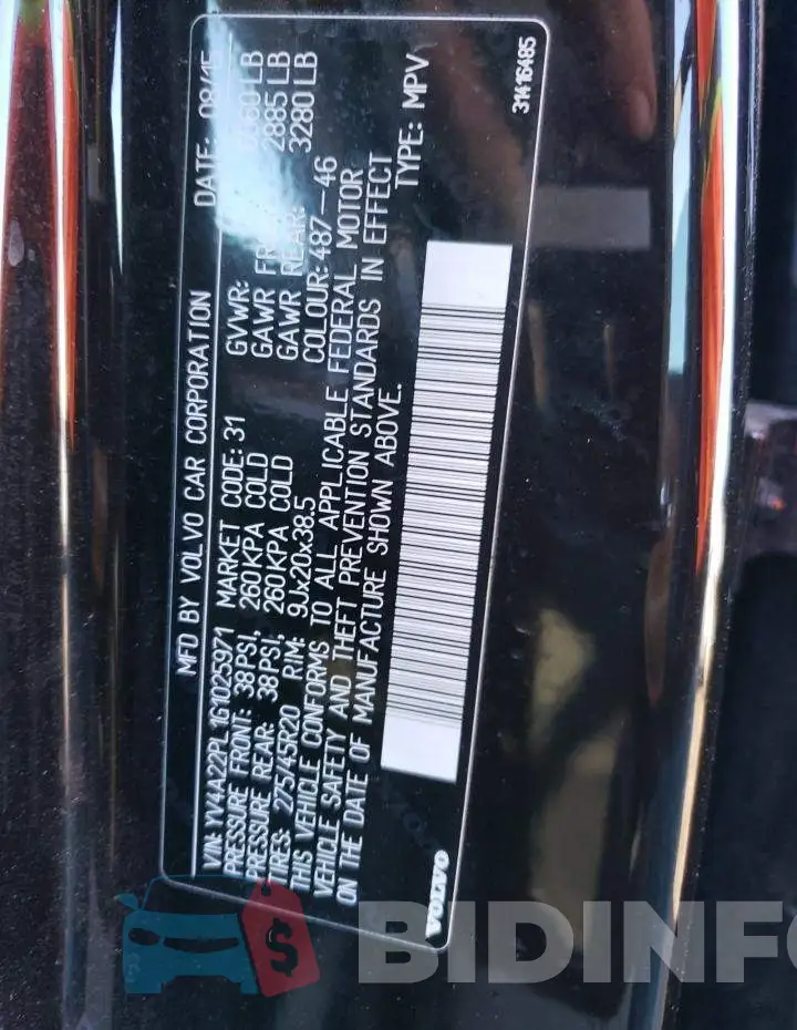 YV4A22PL1G1025971 Photo# 14