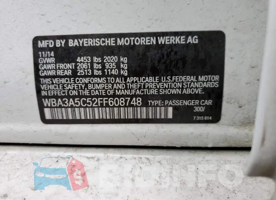 WBA3A5C52FF608748 Photo# 12