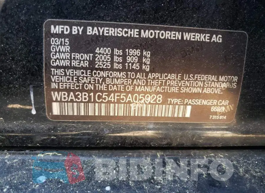 WBA3B1C54F5A05928 Photo# 12