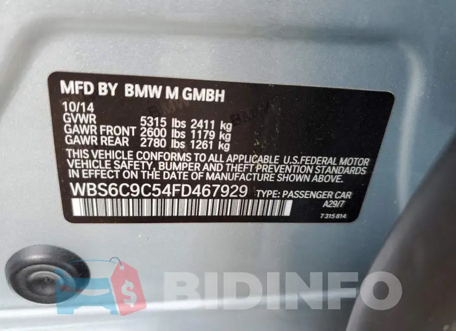 WBS6C9C54FD467929 Photo# 13