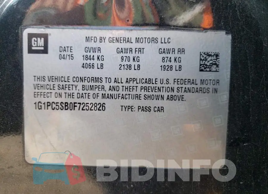 1G1PC5SB0F7252826 Photo# 12