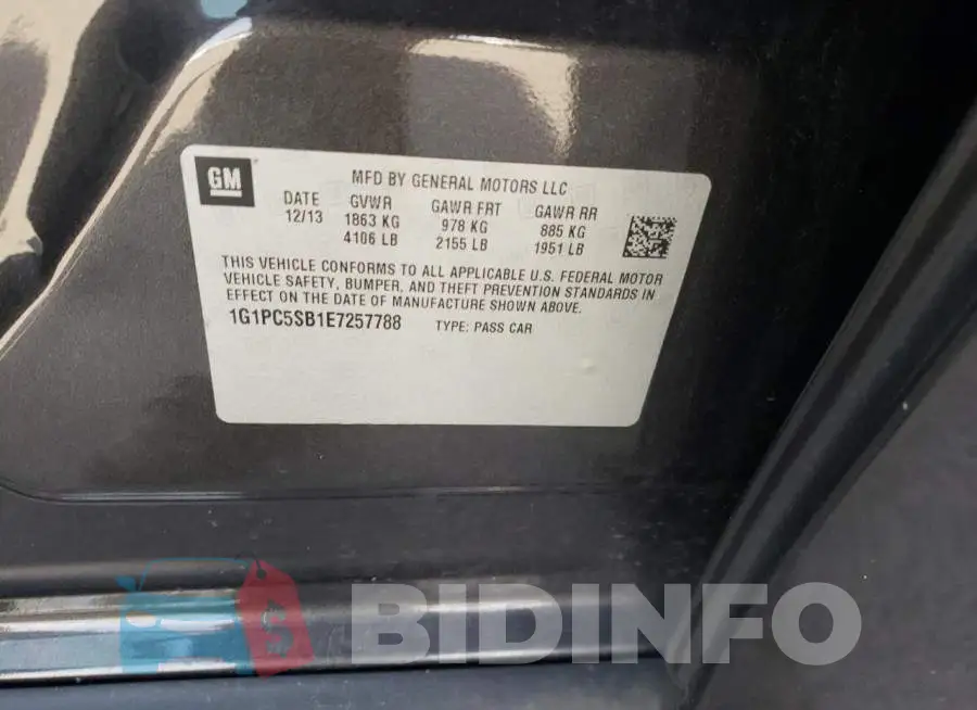 1G1PC5SB1E7257788 Photo# 12