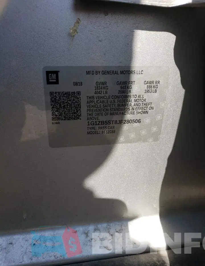 1G1ZB5ST8JF280506 Photo# 12