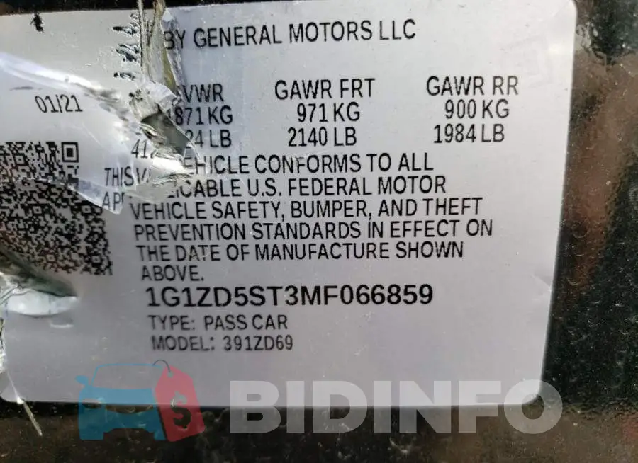 1G1ZD5ST3MF066859 Photo# 12