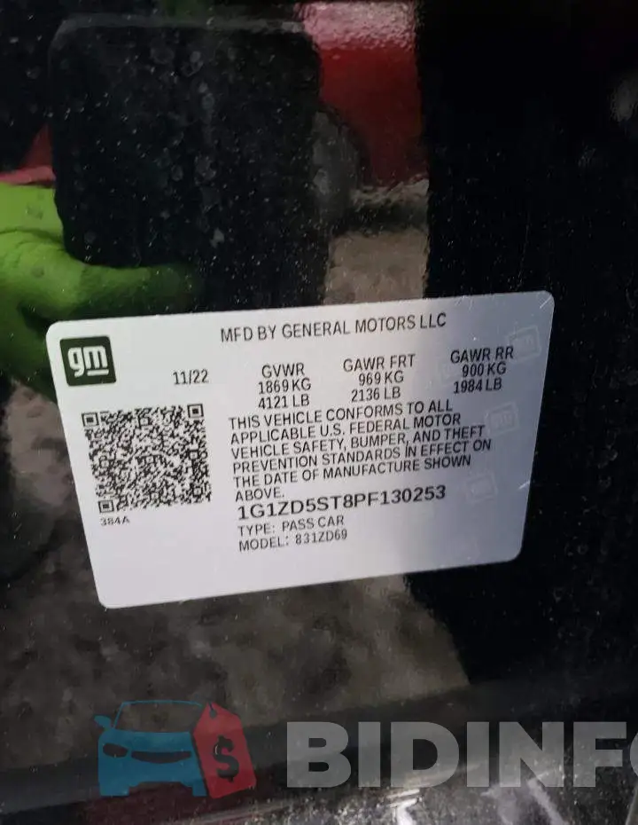 1G1ZD5ST8PF130253 Photo# 12