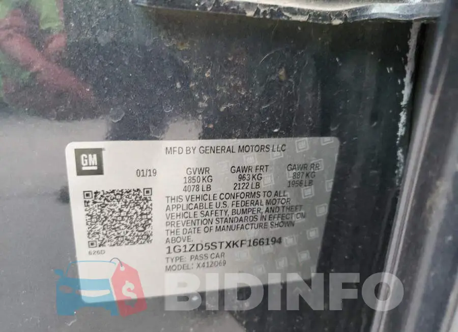 1G1ZD5STXKF166194 Photo# 13