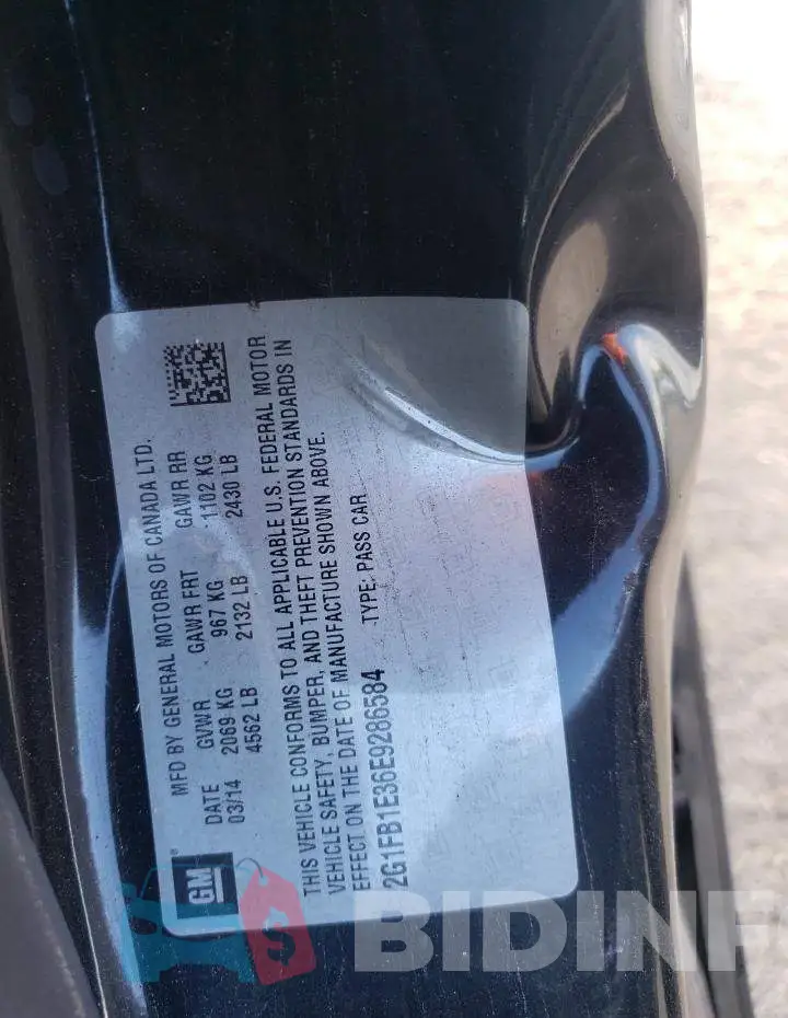 2G1FB1E36E9286584 Photo# 12