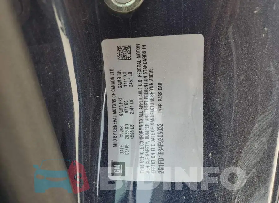 2G1FD1E34F9305032 Photo# 12