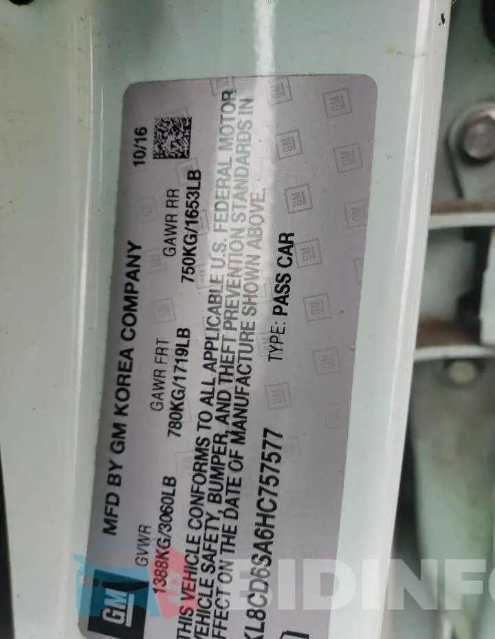 KL8CD6SA6HC757577 Photo# 12