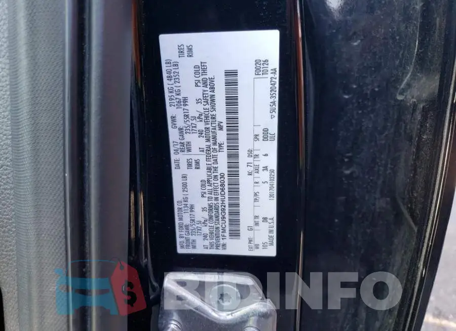 1FMCU9G92HUD68030 Photo# 13