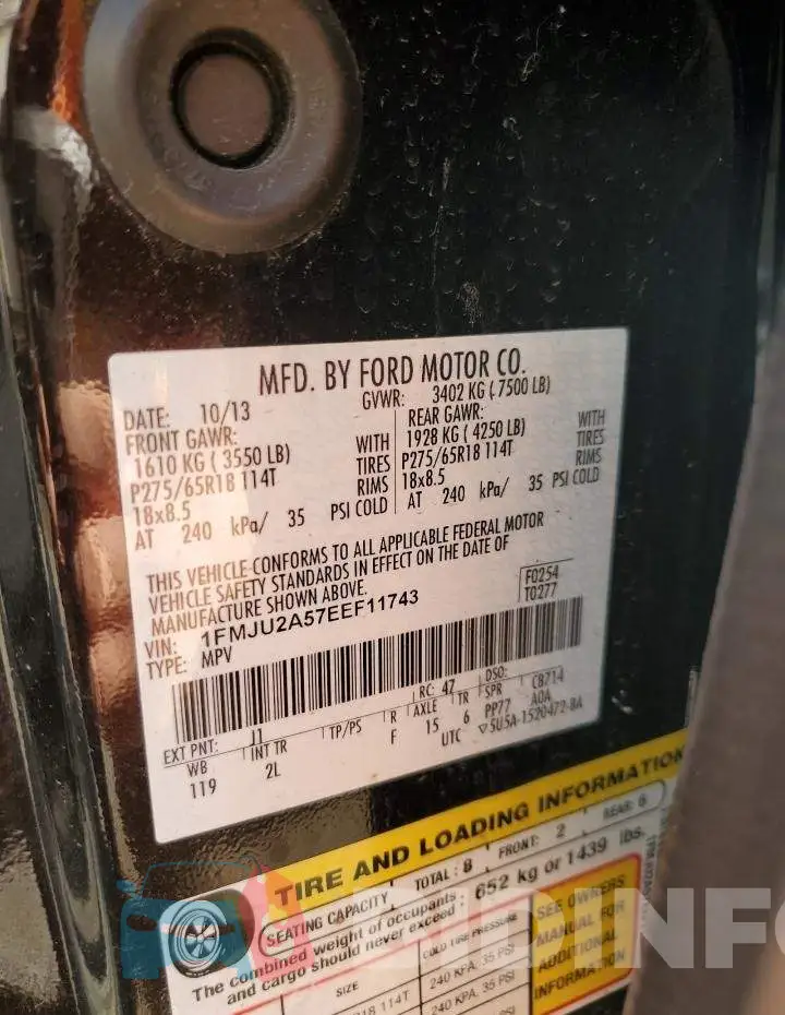 1FMJU2A57EEF11743 Photo# 14