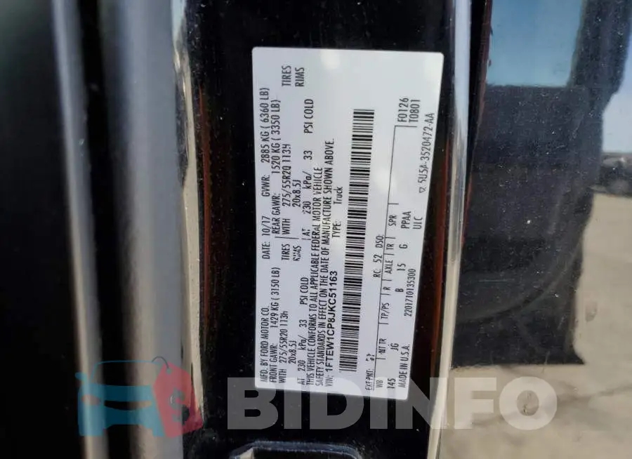 1FTEW1CP8JKC51163 Photo# 12