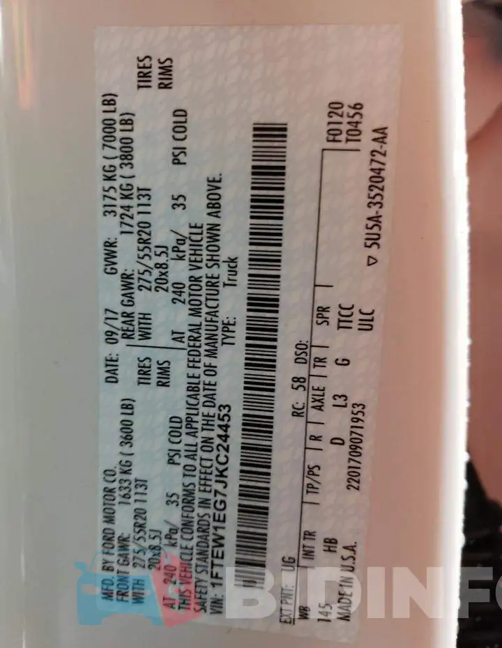 1FTEW1EG7JKC24453 Photo# 12
