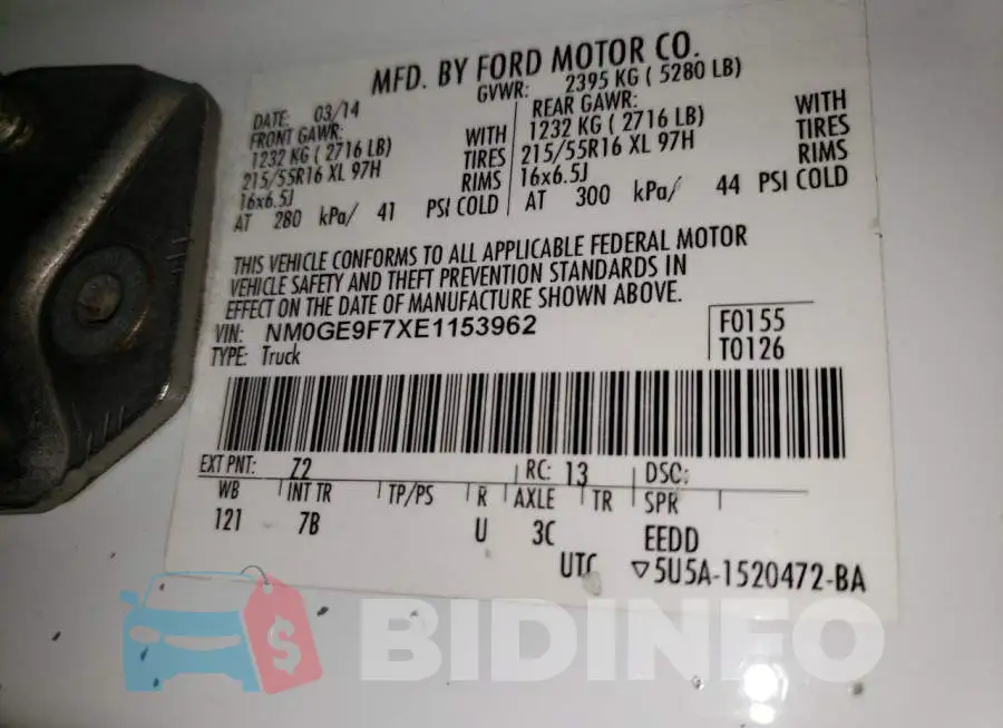 NM0GE9F7XE1153962 Photo# 13