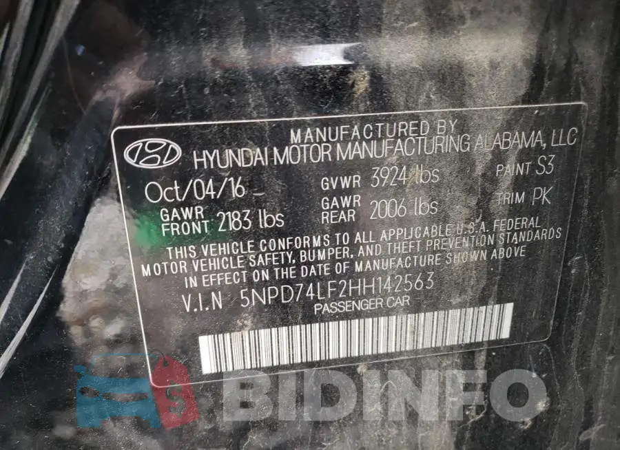 5NPD74LF2HH142563 Photo# 13