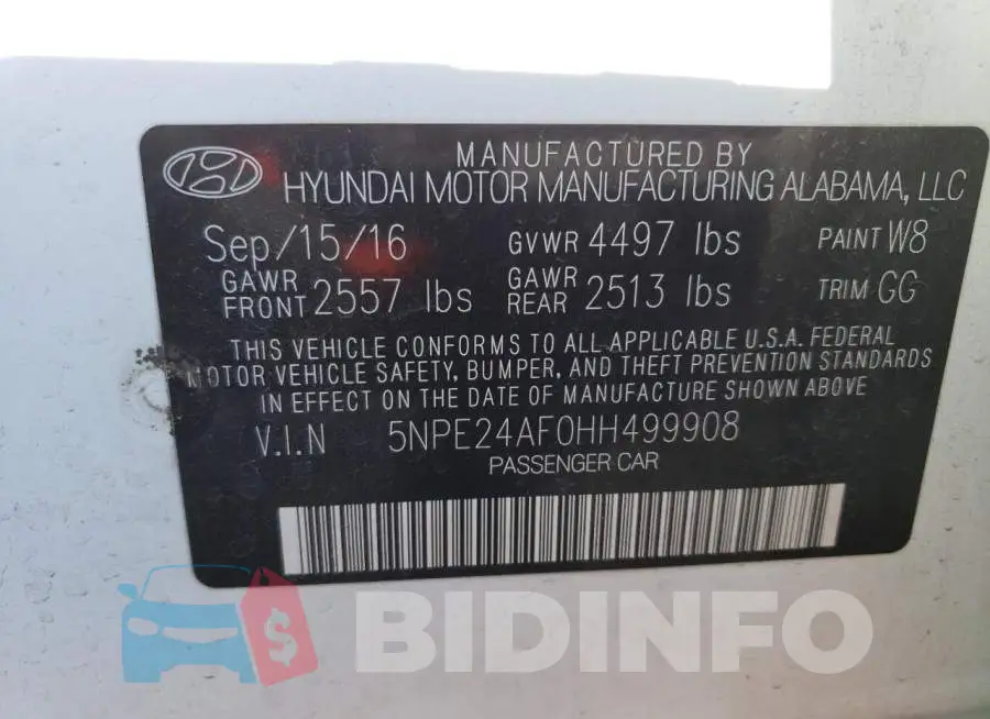 5NPE24AF0HH499908 Photo# 12