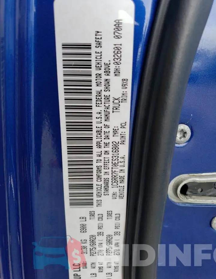 1C6RR7FT0ES316802 Photo# 12