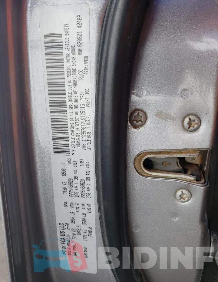 1C6RR7GT7LS125115 Photo# 10