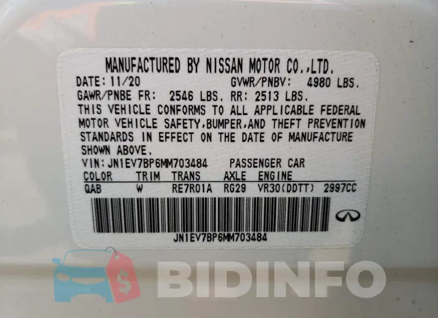 JN1EV7BP6MM703484 Photo# 12