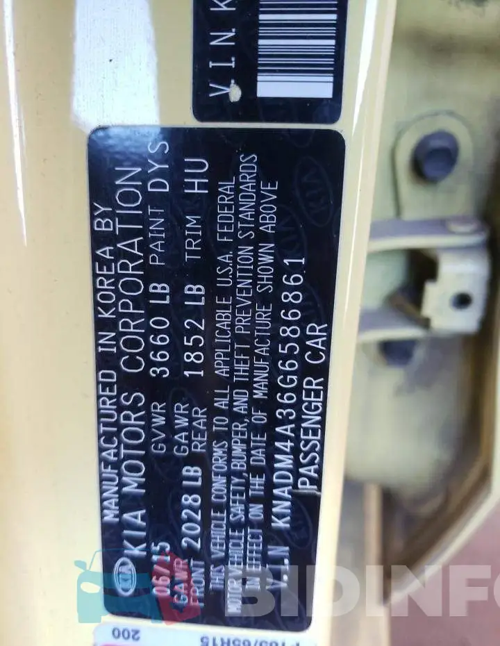 KNADM4A36G6586861 Photo# 12