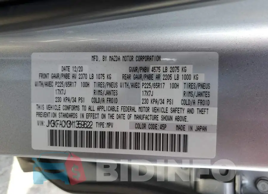 JM3KFACM3M1359622 Photo# 12