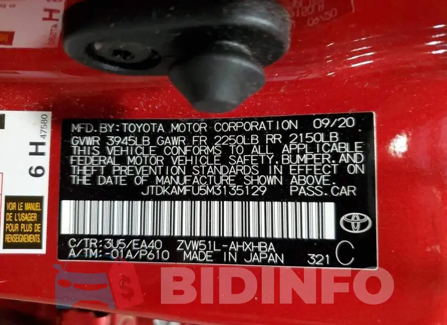 JTDKAMFU5M3135129 Photo# 12