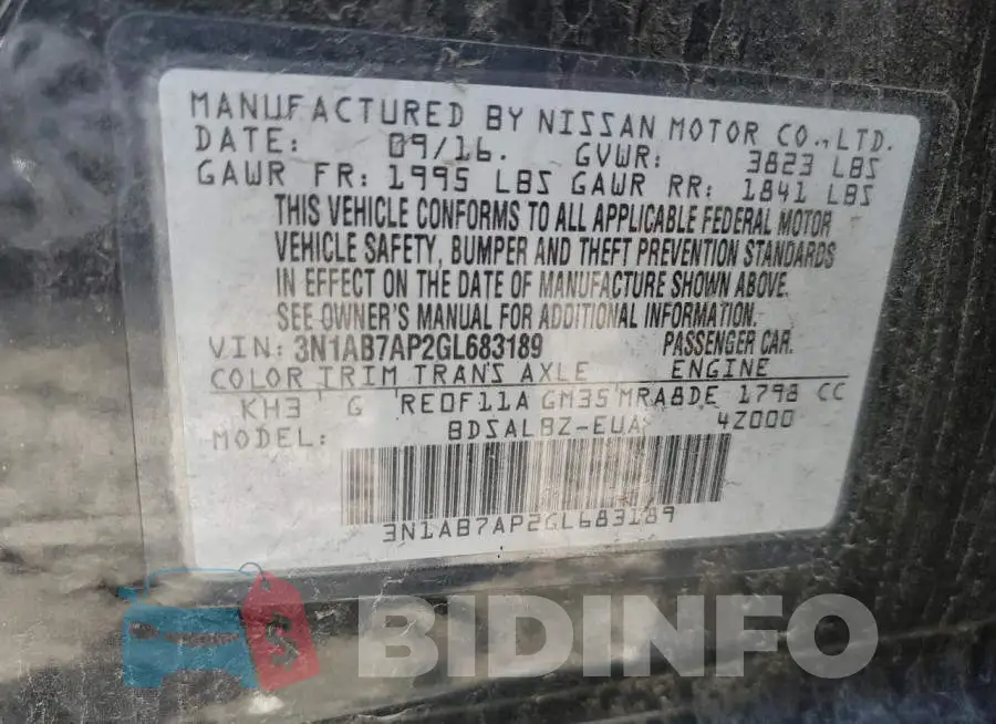 3N1AB7AP2GL683189 Photo# 12