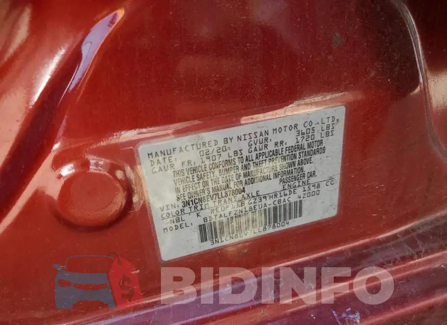 3N1CN8EV7LL878004 Photo# 12