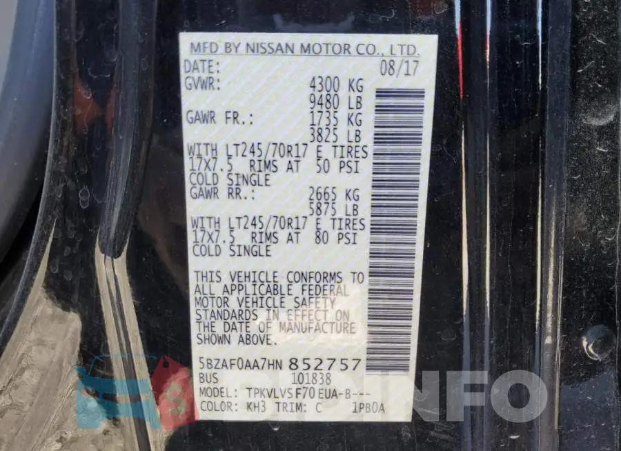 5BZAF0AA7HN852757 Photo# 13