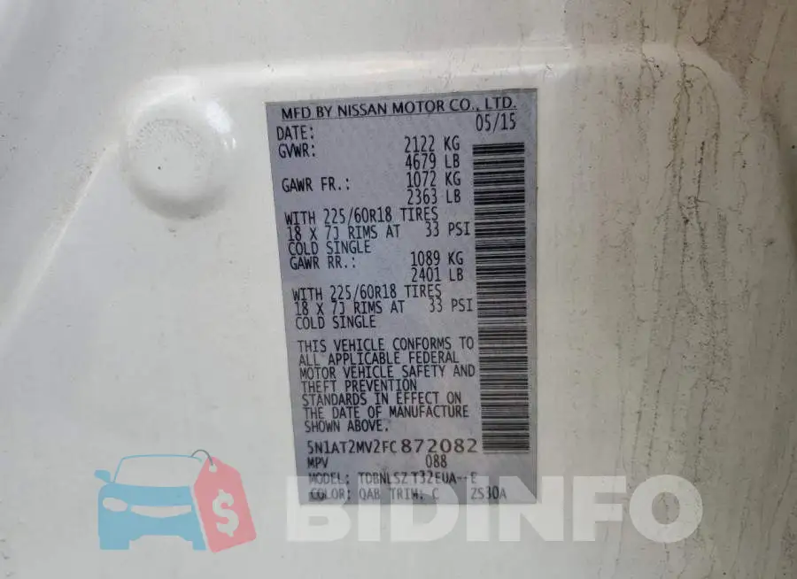 5N1AT2MV2FC872082 Photo# 12