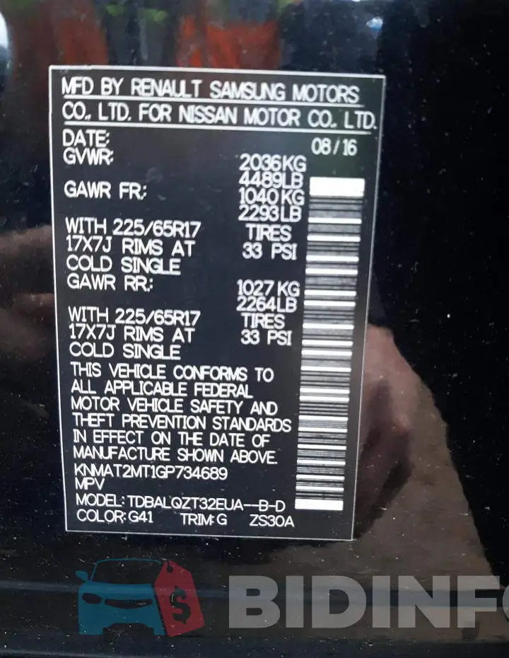 KNMAT2MT1GP734689 Photo# 12