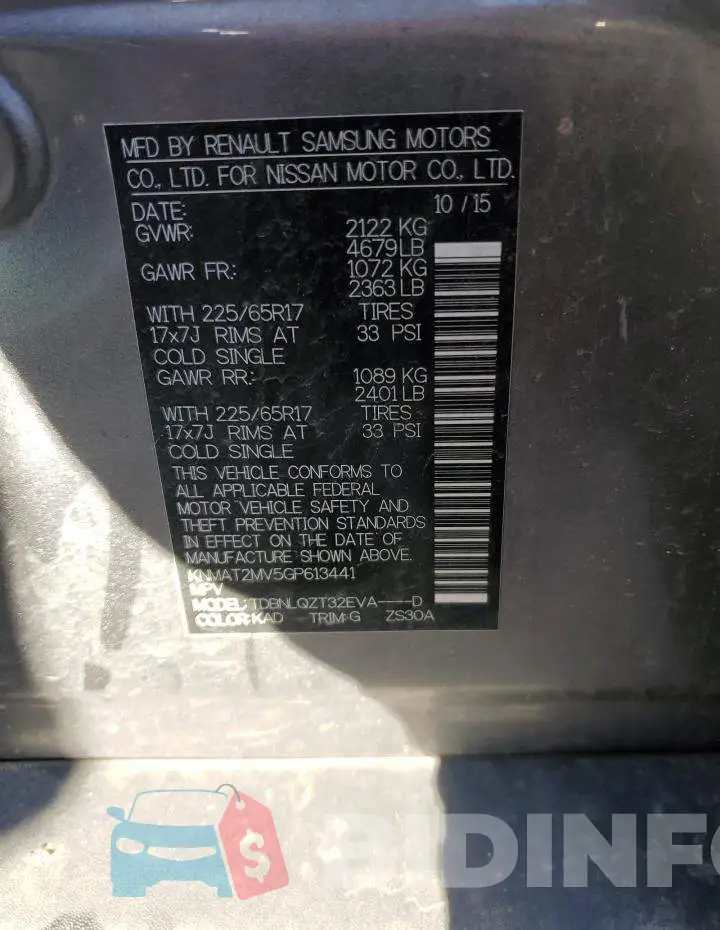 KNMAT2MV5GP613441 Photo# 13
