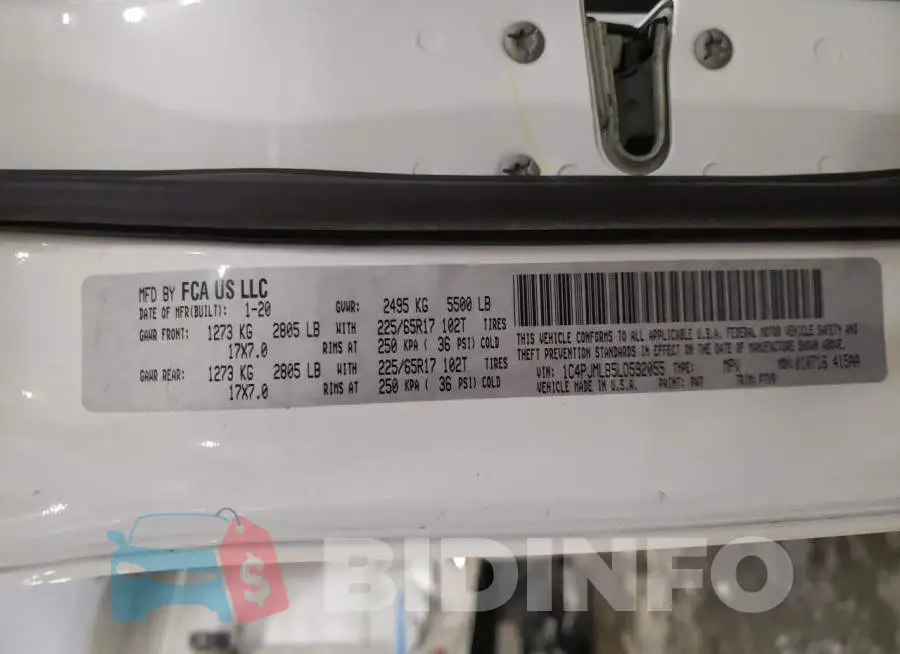 1C4PJMLB5LD592055 Photo# 12