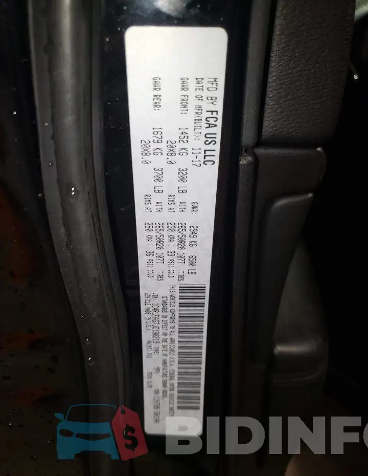 1C4RJFAG7JC190219 Photo# 14