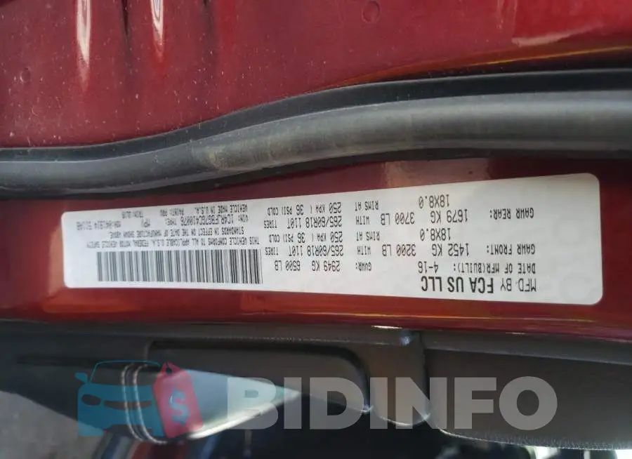 1C4RJFBG7GC410076 Photo# 13