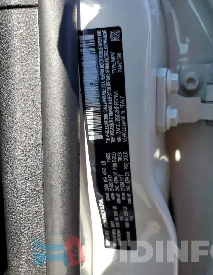 ZACCJBBB2HPF67191 Photo# 12