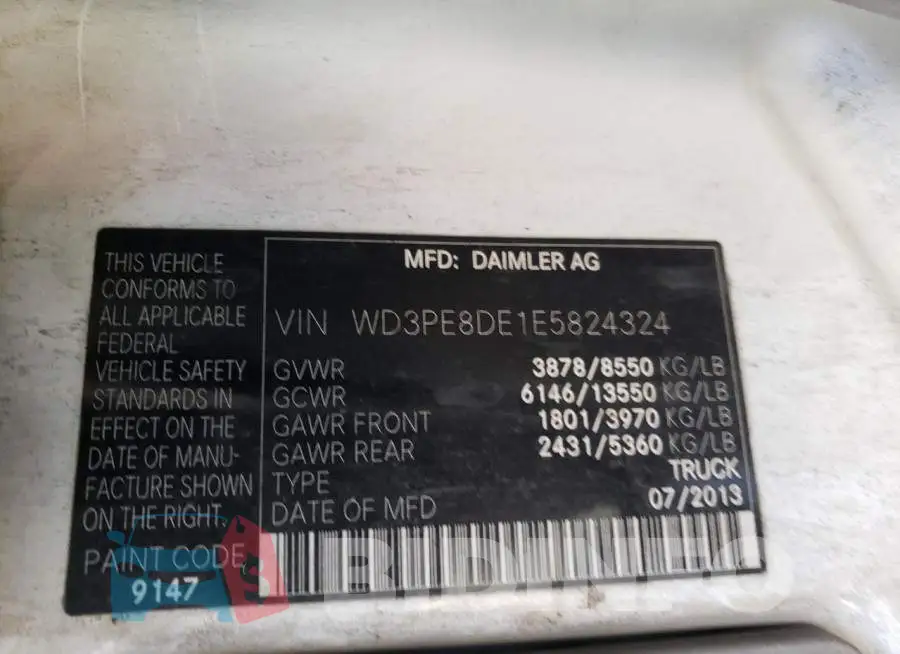 WD3PE8DE1E5824324 Photo# 12