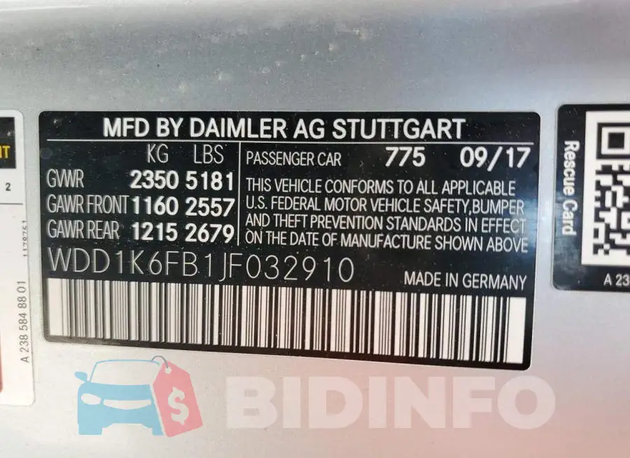 WDD1K6FB1JF032910 Photo# 12