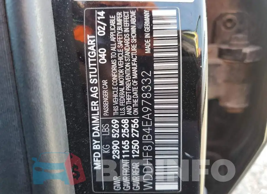 WDDHF8JB4EA978332 Photo# 13