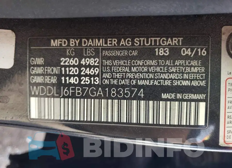 WDDLJ6FB7GA183574 Photo# 12