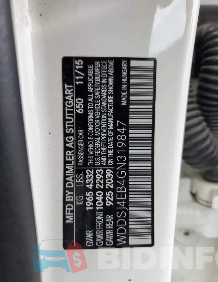 WDDSJ4EB4GN319847 Photo# 12