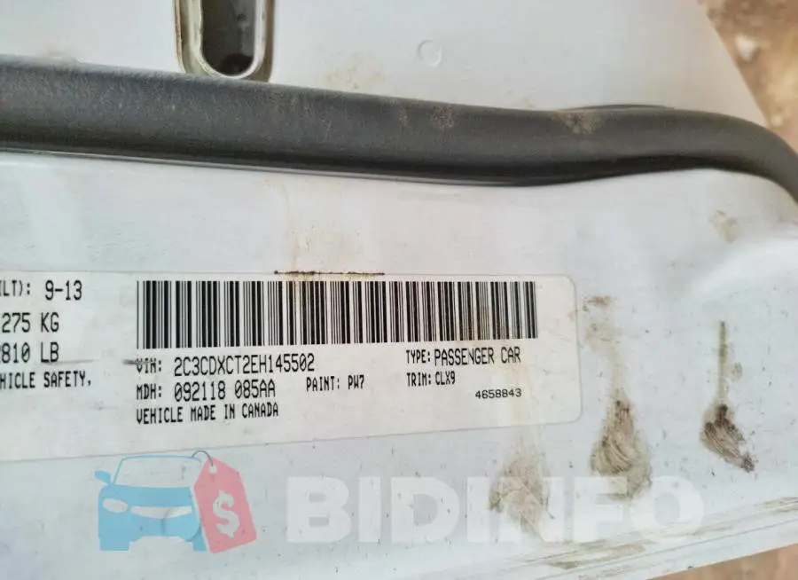 2C3CDXCT2EH145502 Photo# 12