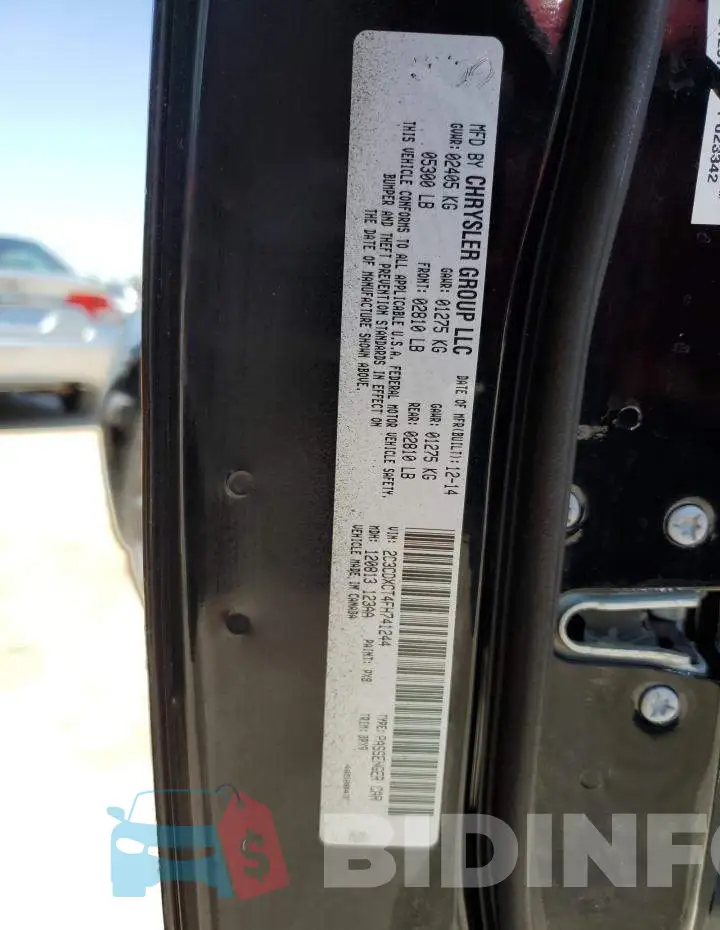 2C3CDXCT4FH741244 Photo# 12