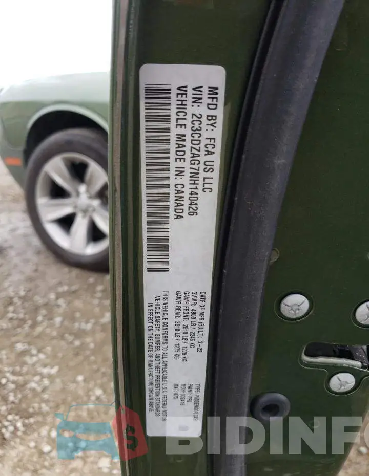 2C3CDZAG7NH140426 Photo# 12