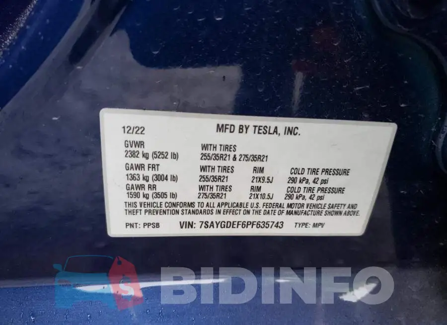 7SAYGDEF6PF635743 Photo# 12