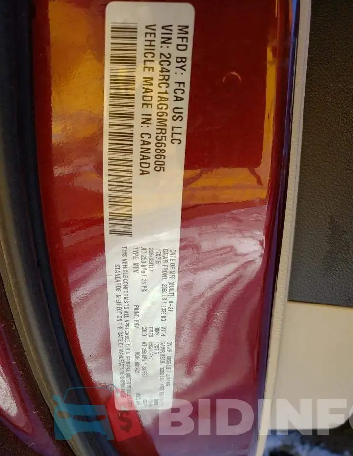 2C4RC1AG6MR568605 Photo# 13