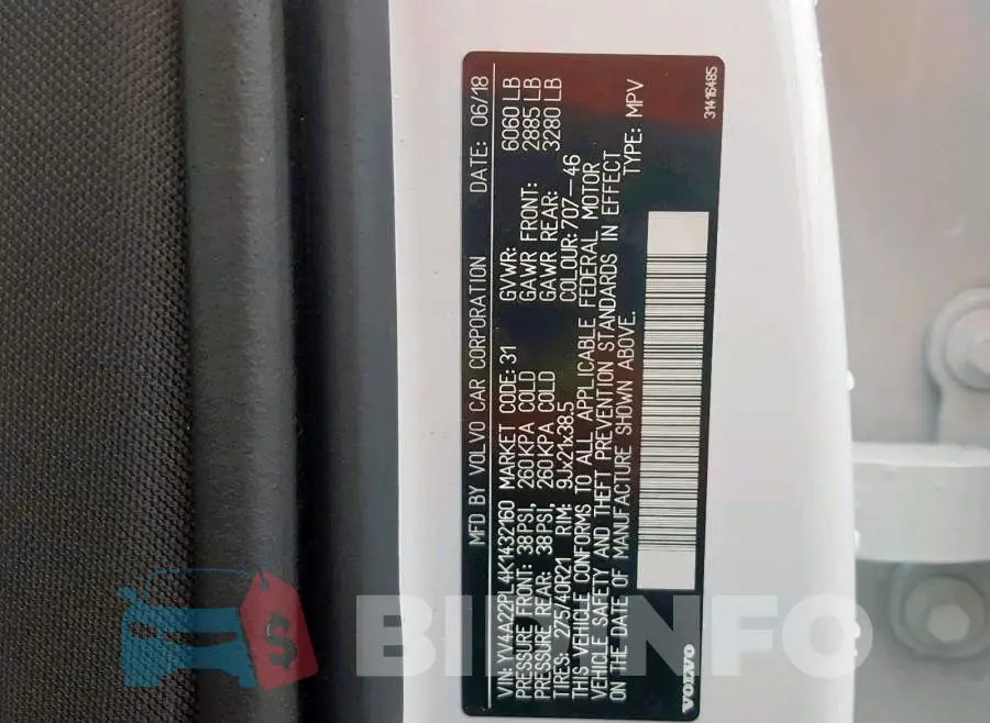 YV4A22PL4K1432160 Photo# 10