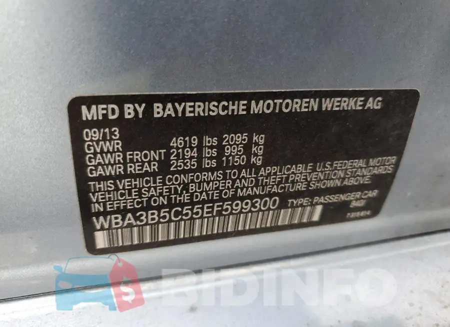 WBA3B5C55EF599300 Photo# 12