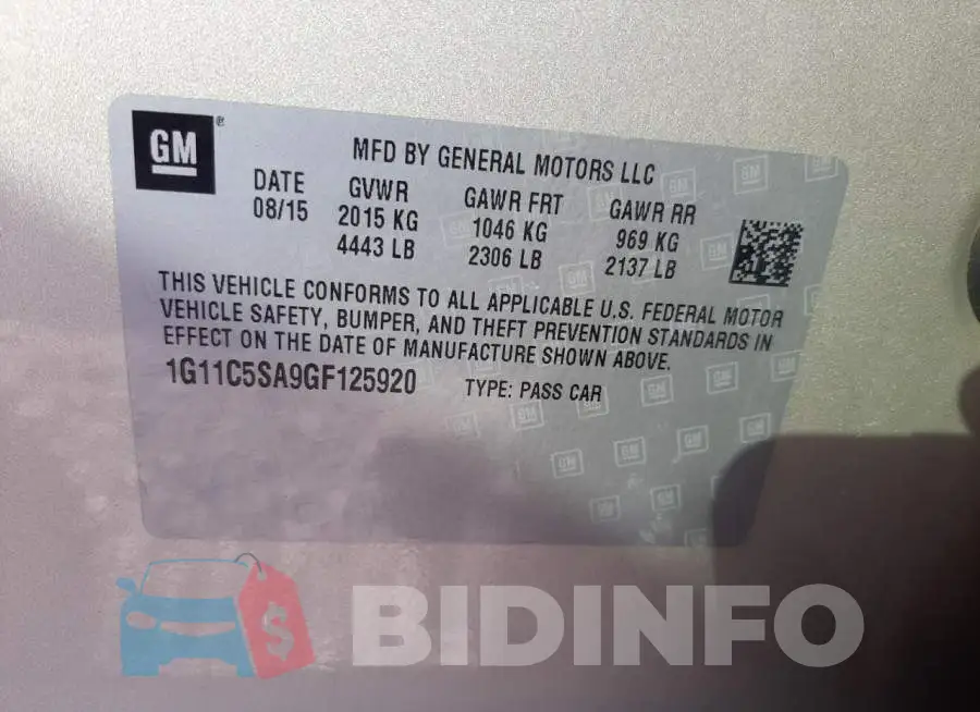 1G11C5SA9GF125920 Photo# 12
