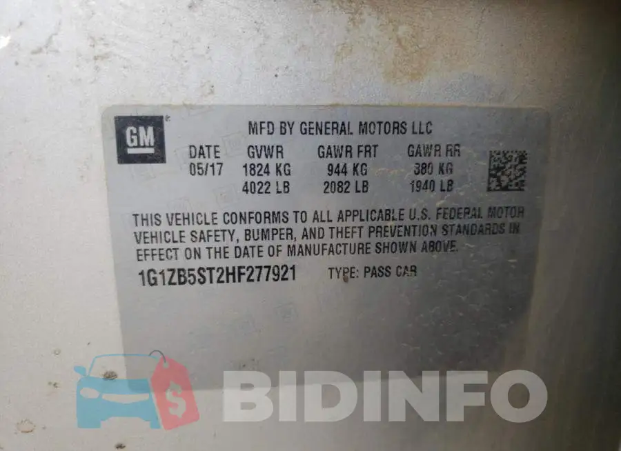 1G1ZB5ST2HF277921 Photo# 12